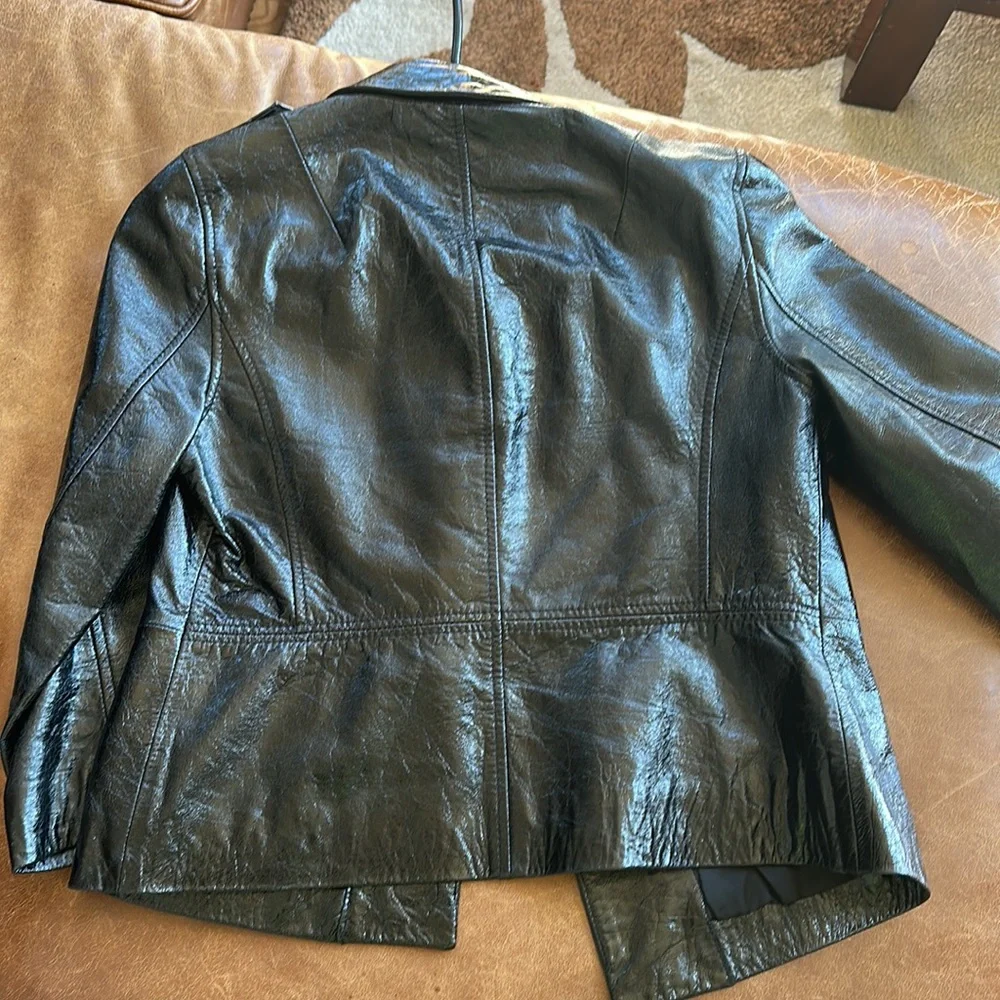 Perfect condition Tory Burch Leather crop jacket - Picture 6 of 11